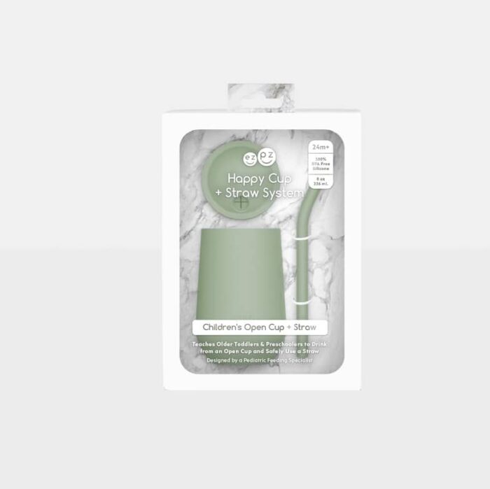 HAPPY CUP AVEC PAILLE ET COUVERCLE EZPZ 2 e1742498750692